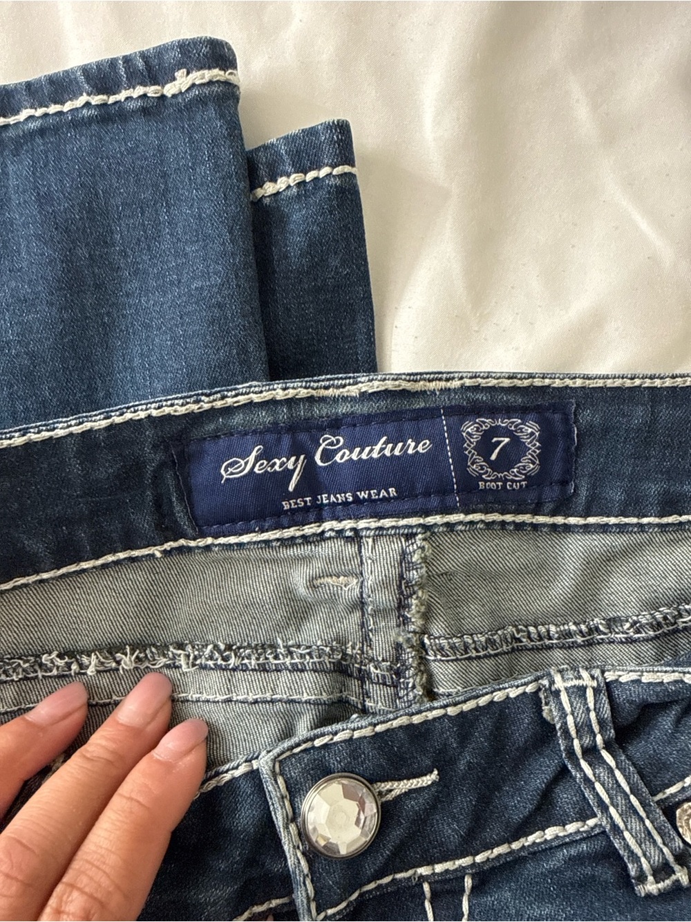 Women's Dark Blue Boot Cut Jeans